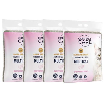 Compact Care Multicat Babypowder 4x14 kg