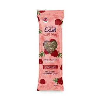 Burgess Excel Nature Snacks Forage & Feast Bar Rose 60 g
