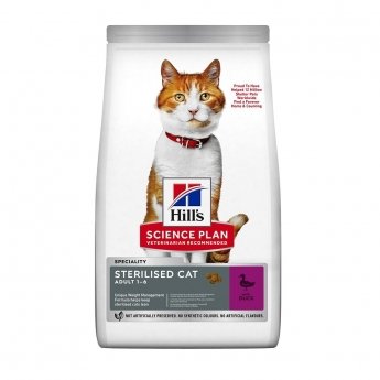 Hills Science Plan Cat Adult Sterilised Duck