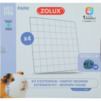 Zolux Nlife Habitat Extra Galler till Neopark Modulär Marsvinsbur 4-pack