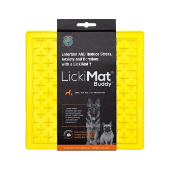 LickiMat Buddy Classic Slickmatta Gul 20 cm