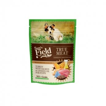 Sam&#39;s Field Puppy Turkey with Salmon & Linseed Oil 260 g