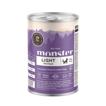 Monster Dog Adult Light & Sterilized Gris 400 g