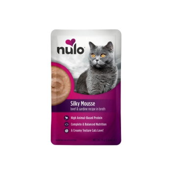 Nulo Cat Adult Silky Mousse Beef & Sardine in Broth 79 g