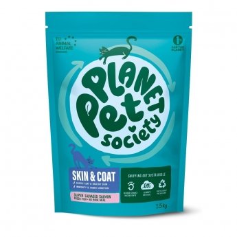 Planet Pet Society Cat Adult Skin & Coat Super Salvaged Salmon (1,5 kg)
