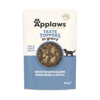 Applaws Dog Taste Toppers White fish with Salmon, Green beans & Lentils 85 g