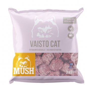 Mush Vaisto Cat Kyckling-Gris (3 kg)