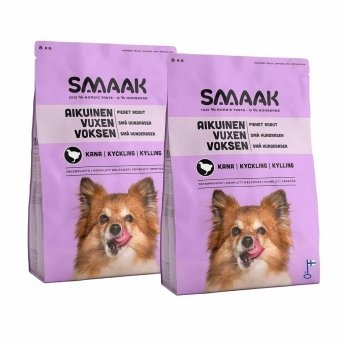 SMAAK Dog Adult Small Breed Kyckling 2 x 8 kg