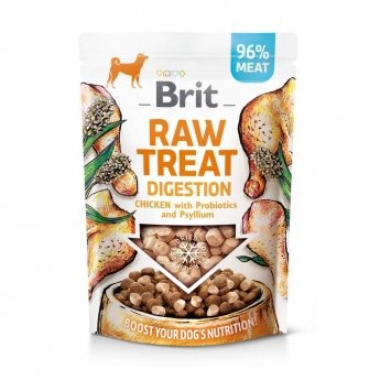 Brit Care Raw Treat Dog Digestion Kyckling & Gris 40 g