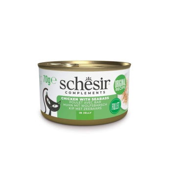 Schesir Cat Adult Complements Chicken with Seabass in Jelly 70 g