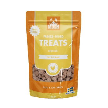 Mush Frystorkat Godis Hund & Katt Kyckling 55 g