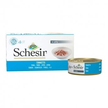 Schesir Adult Multipack Tonfisk i Gelé 6 x 50 g