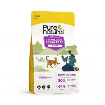Purenatural Cat Grain Free Sterilised Chicken (2 kg)