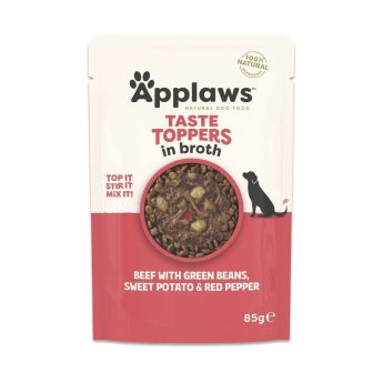 Applaws Dog Taste Toppers Beef with Green beans, Sweet potato & Red pepper 85 g