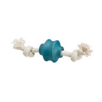 Little&Bigger Tug & Play Repleksak med Gummi Turkos 24,5 cm
