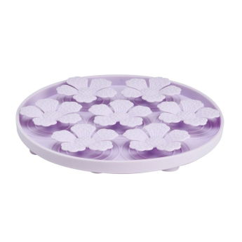 Little&Bigger Blossom Sniffy Tray 3D Slow Feeder i Silikon Lila 21 cm