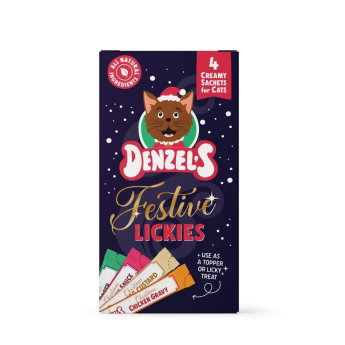 Denzels Cat Magic Lickies Julgodis till Katt 4x10 g