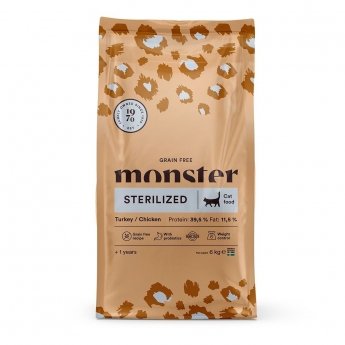 Monster Cat Adult Grain Free Sterilized Kalkon & Kyckling (6 kg)