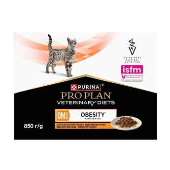 Purina Pro Plan Veterinary Diets Cat OM Obesity Management Chicken 10x85 g