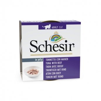 Schesir Adult Tonfisk & Biff i Gelé 85 g