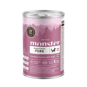 Monster Dog Adult Single Protein Gris 400 g