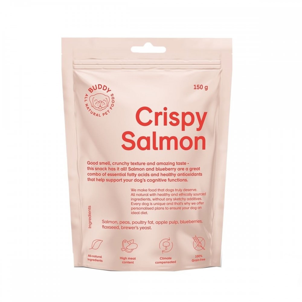 Buddy Petfoods Crispy Salmon Hundgodis 150 g