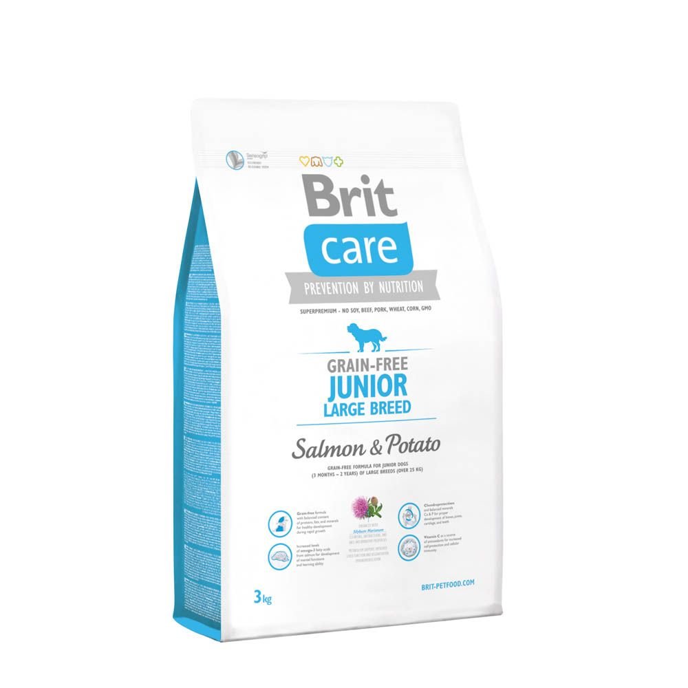 Brit Care Grain-Free Junior Large Breed Salmon & Potato (3 kg)