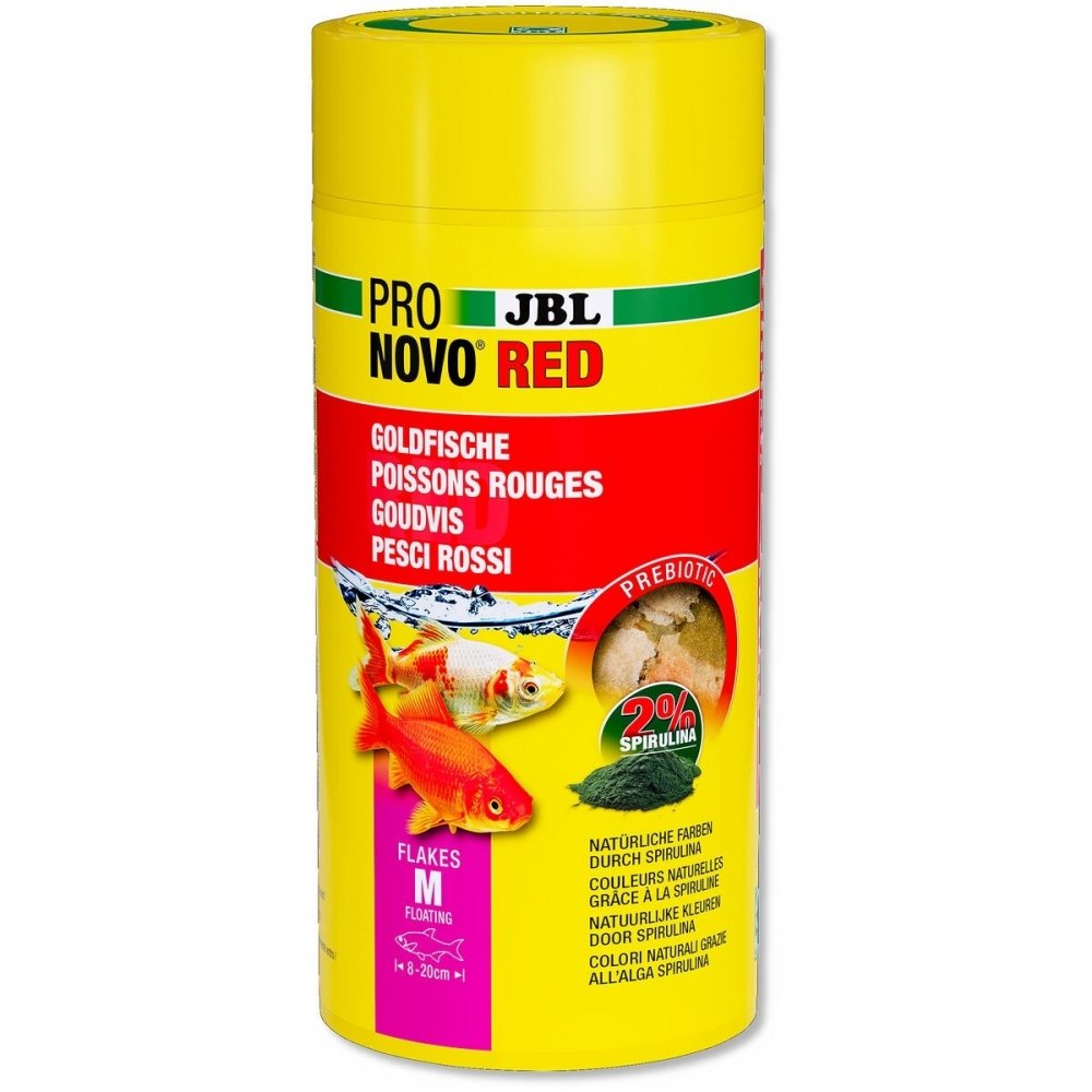 JBL Pronovo Red Flakes M Fiskfoder för Guldfisk 250 ml