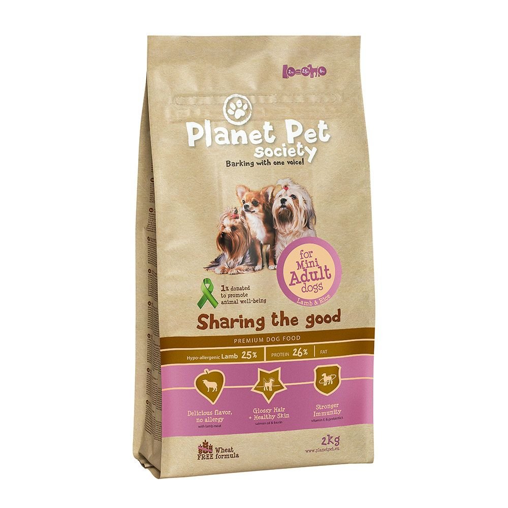 Planet Pet Society Mini Adult Lamb & Rice (2 kg)