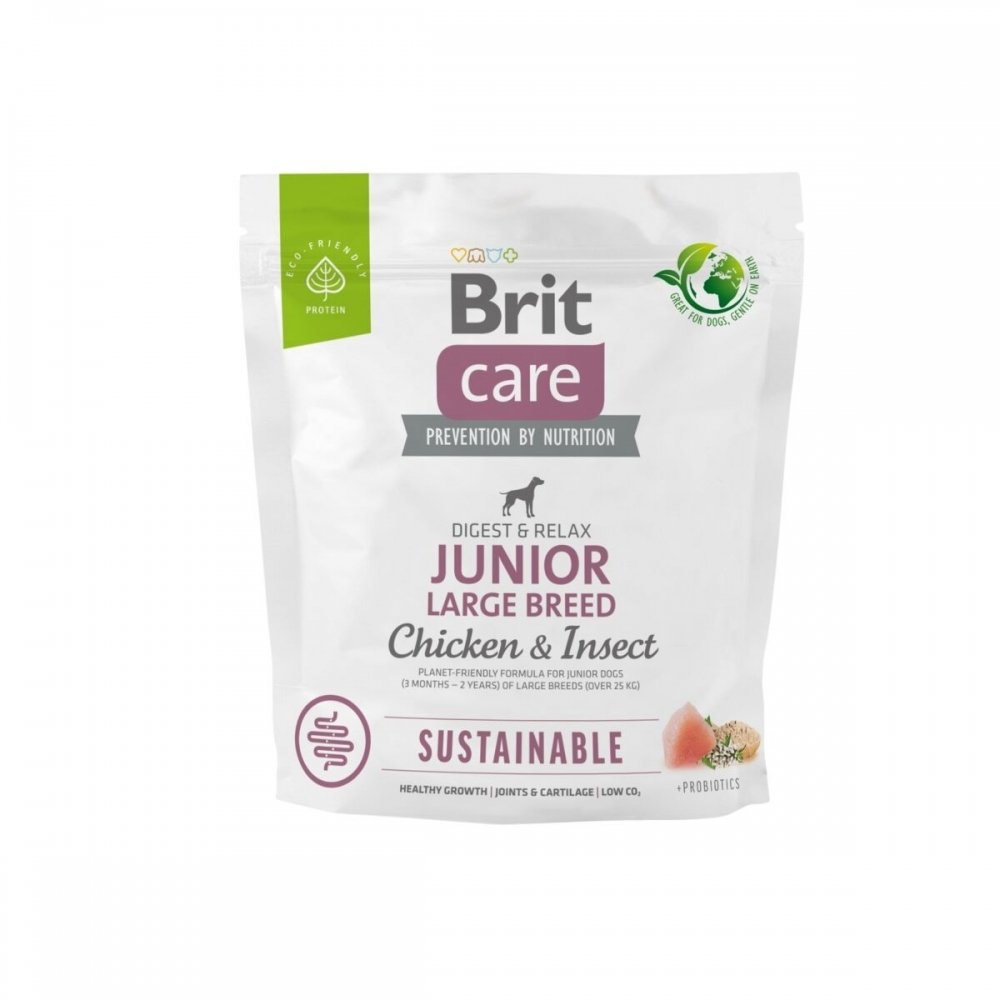 Brit Care Dog Junior Sustainable Large Breed Chicken & Insect (1 kg)