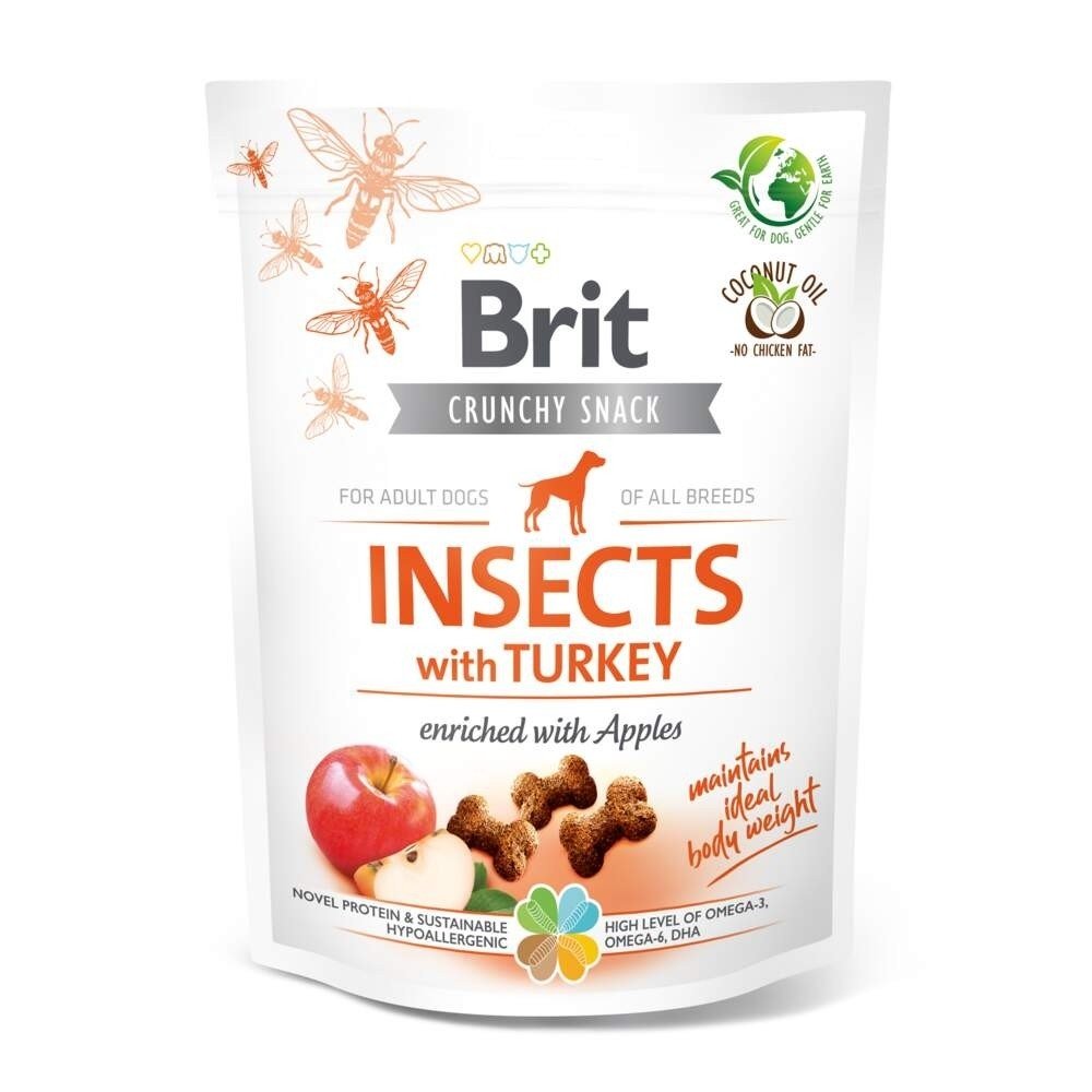 Brit Care Crunchy Snack Insects Turkey 200 g