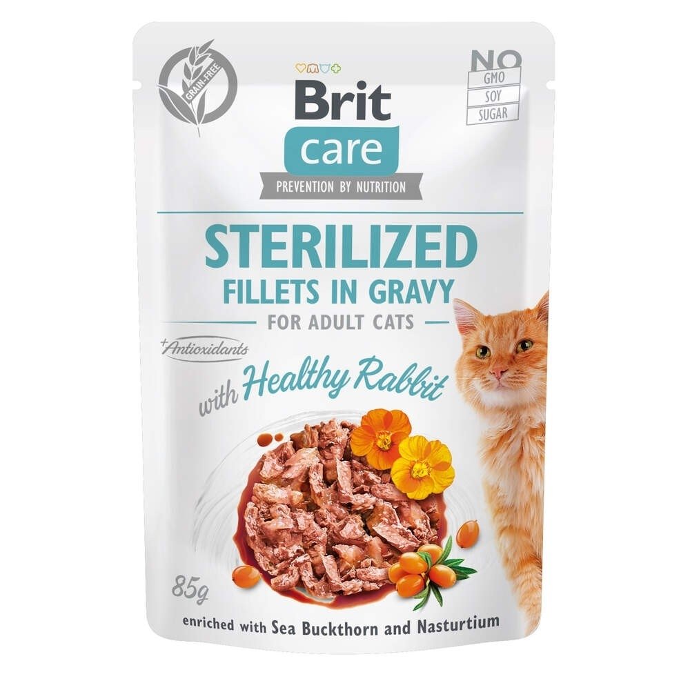 Brit Care Cat Adult Sterilized Kanin i Sås 85 g