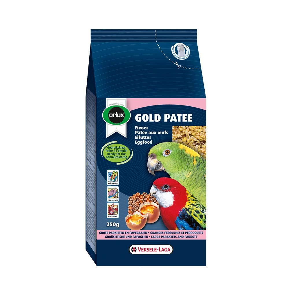 Versele-Laga Orlux Gold Patee stor parakit och papegoja (250 grammaa)