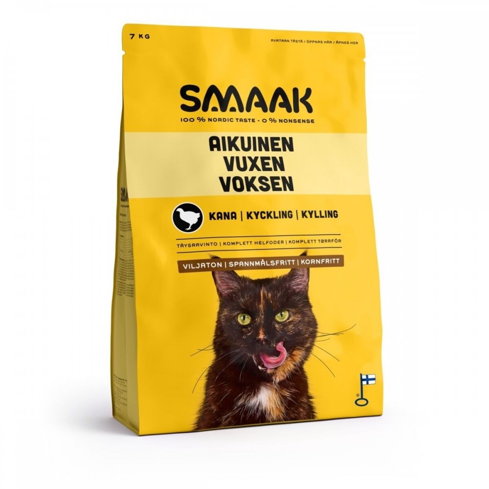 SMAAK Cat Adult Grain Free Kyckling (7 kg)
