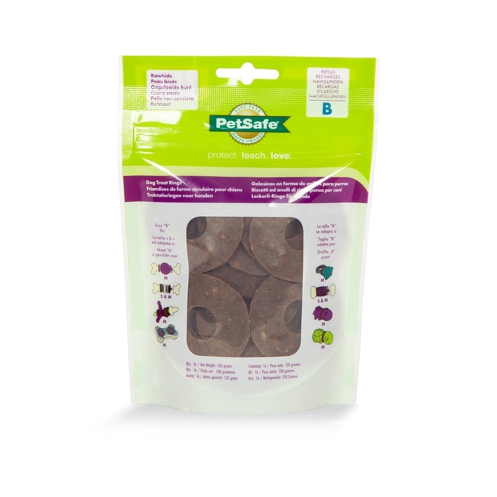 Busy Buddy All Natural Rawhide Treat Rings (M)