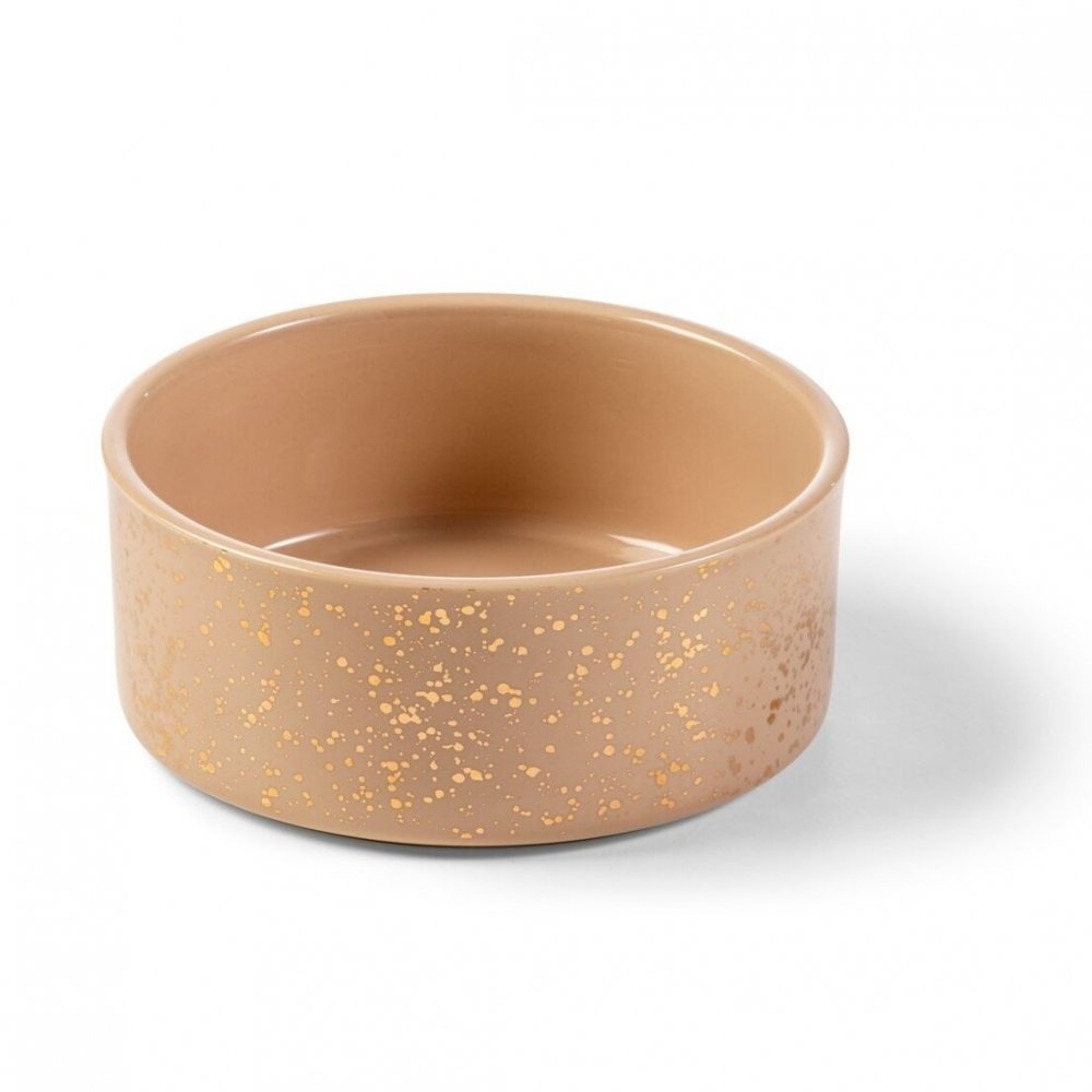 Basic Goldrush Hundskål Keramik Grå/Brun (0,7 l)
