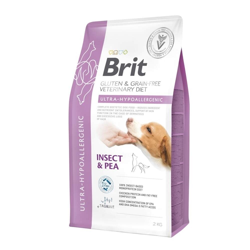Brit Veterinary Diet Dog Grain Free Ultra-Hypoallergenic Insect & Pea (2 kg)
