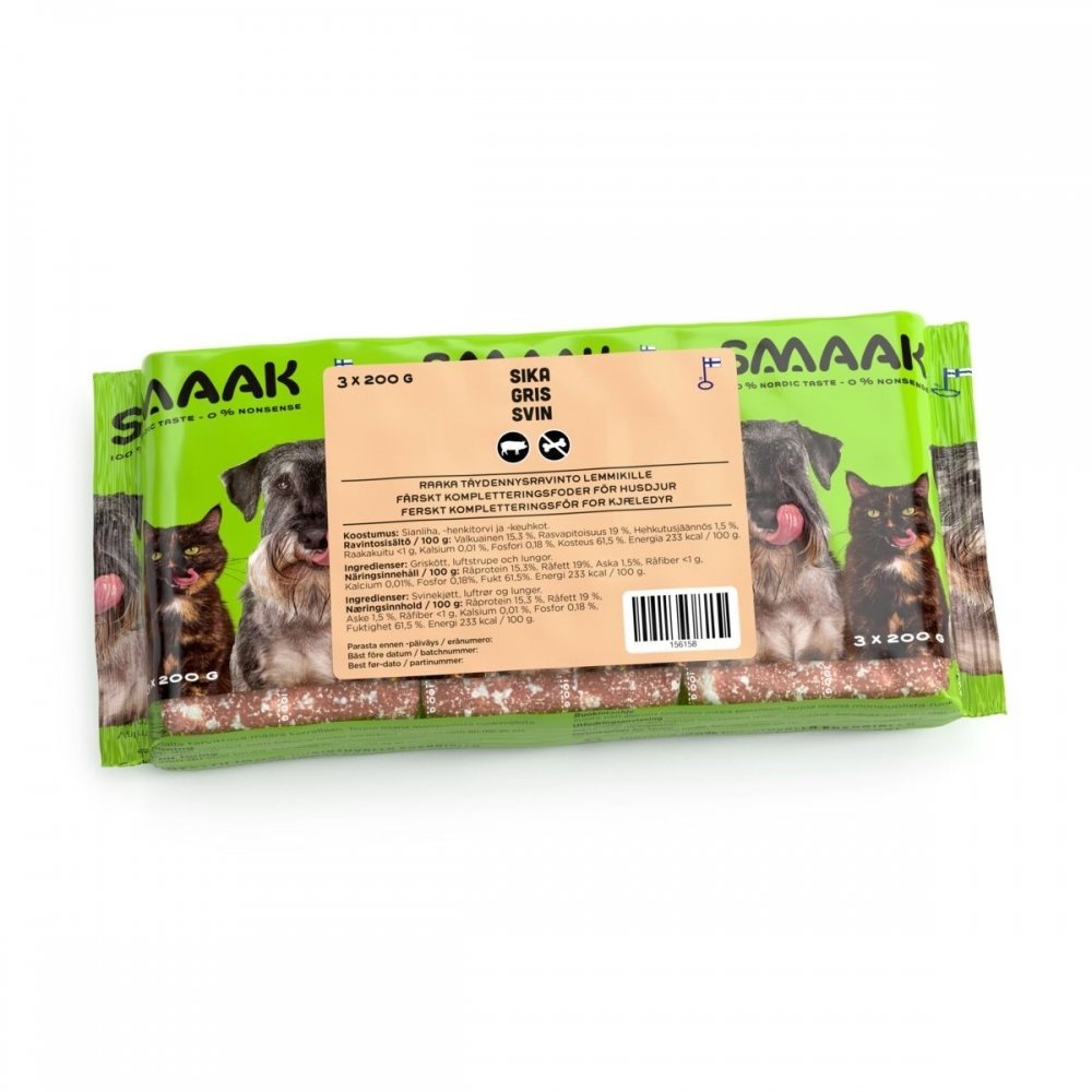 SMAAK Raw Complementary Gris (3 x 200 g)