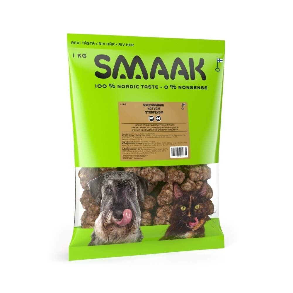 SMAAK Raw Complementary Nötvom 1 kg