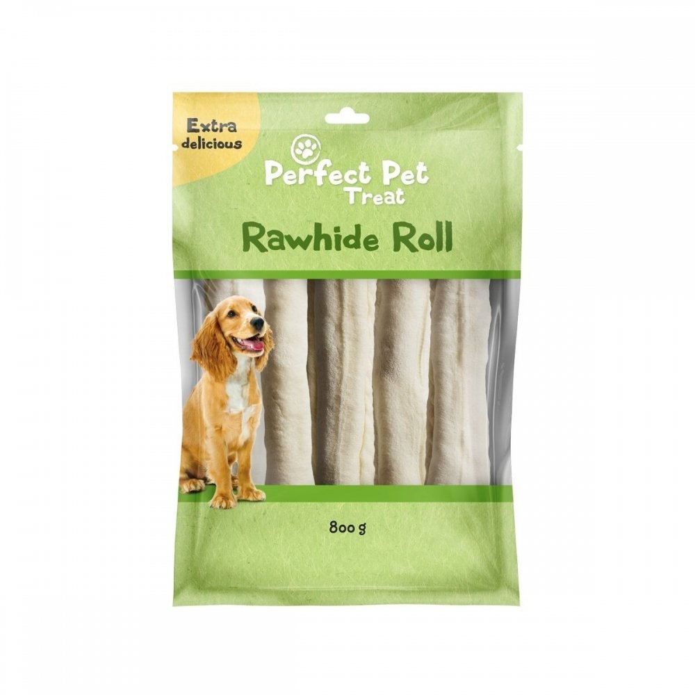 Perfect Pet Rawhide Tuggrulle 22 cm 10-pack