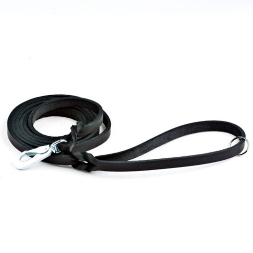 Produktfoto för Feel Leather Braid Läderkoppel BGB Svart (22mmx180cm)