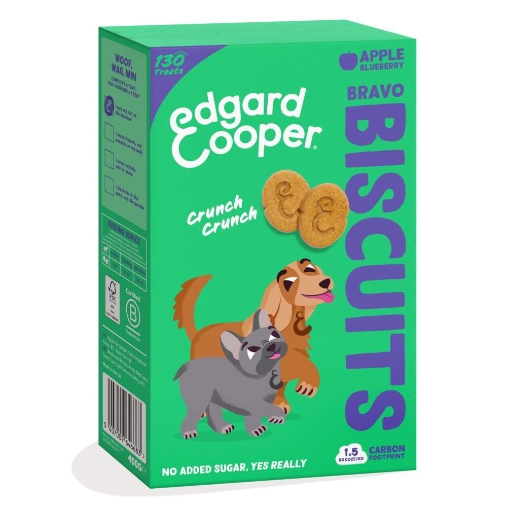 Edgard & Cooper Hundkex Äpple & Blåbär 400 g