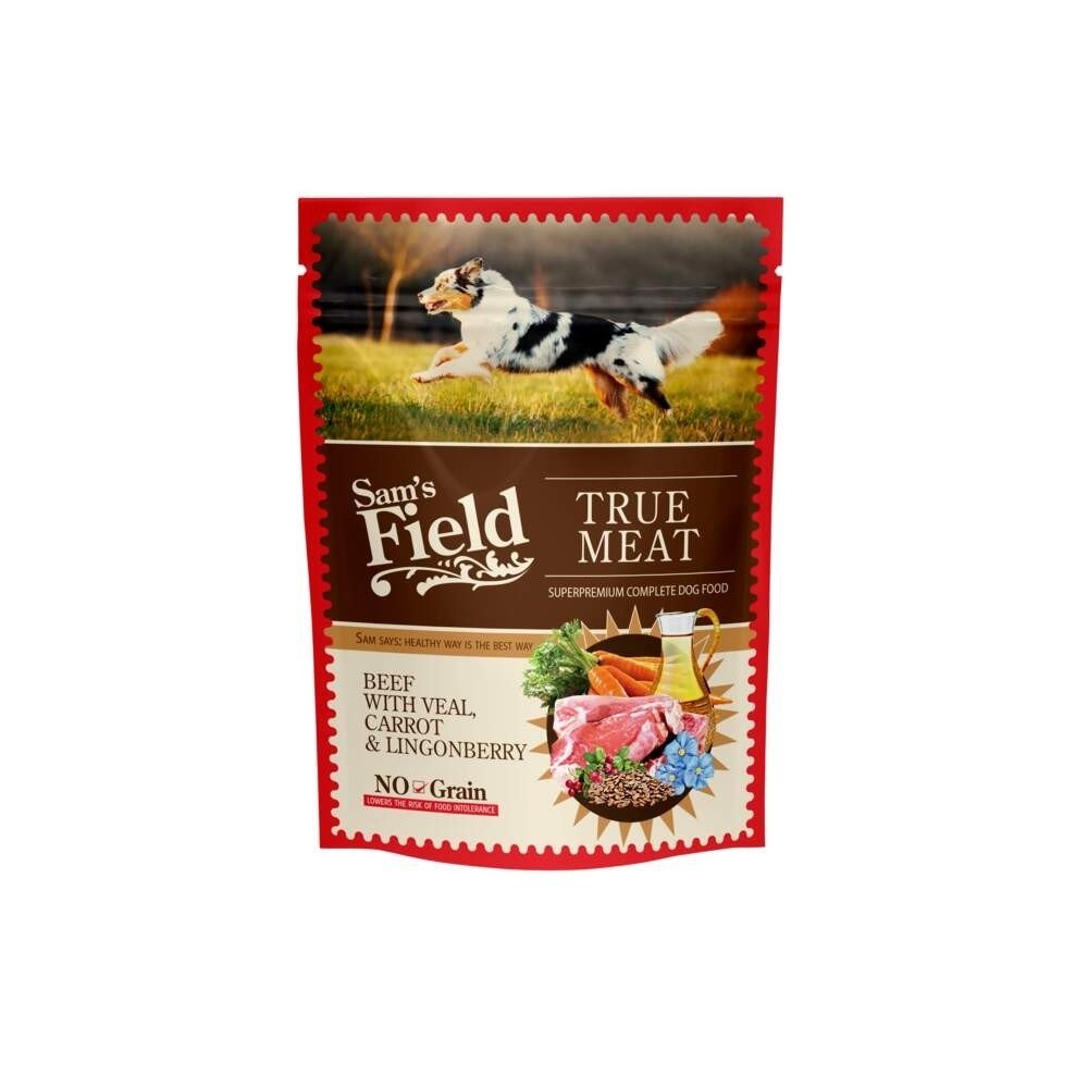 Sam's Field Dog Adult Beef with Veal Carrot & Lingonberry 260 g