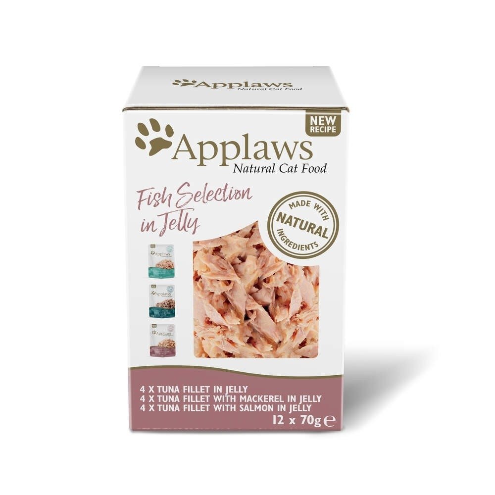 Applaws Cat Fish Selection in Jelly 12×70 g