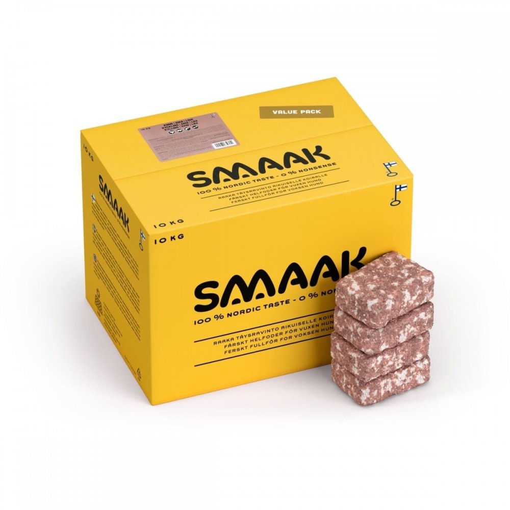 SMAAK Raw Complete Dog Adult Kyckling Gris & Lax (10 kg)