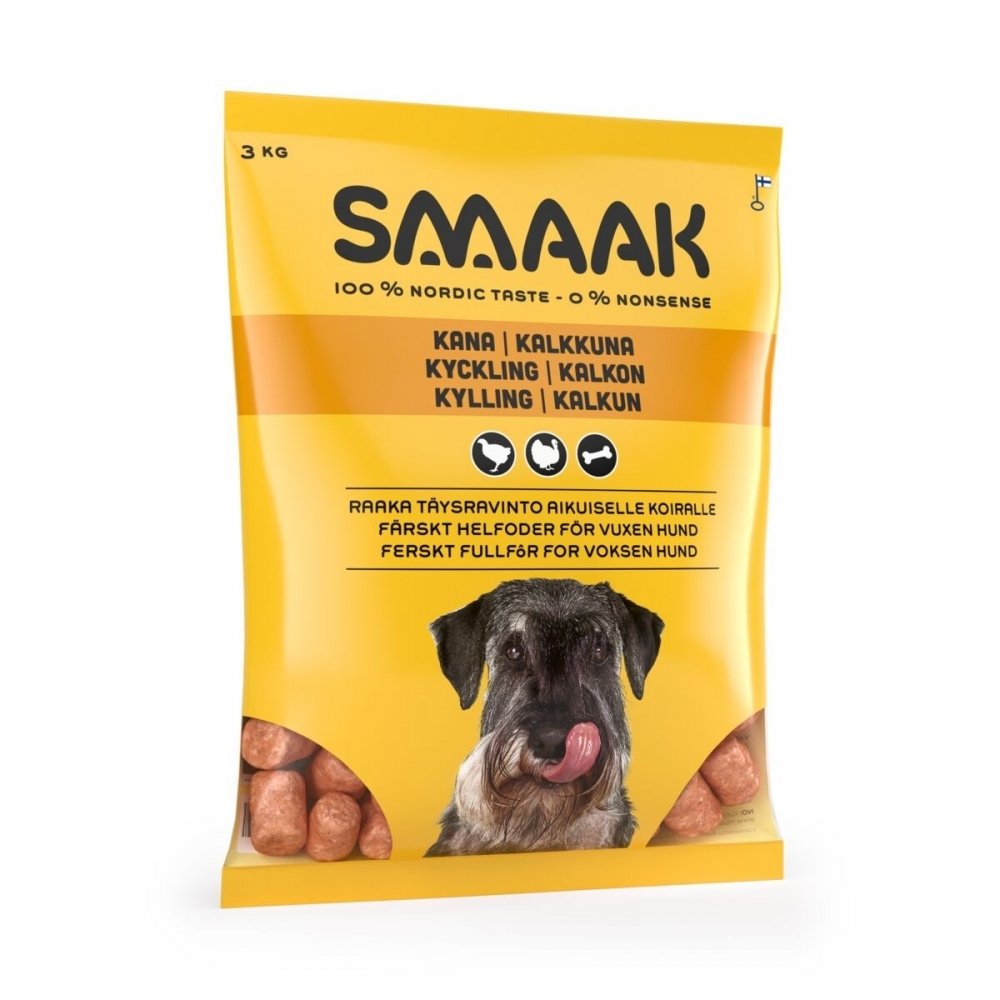 SMAAK Raw Complete Sensitive Chicken & Turkey (3 kg)