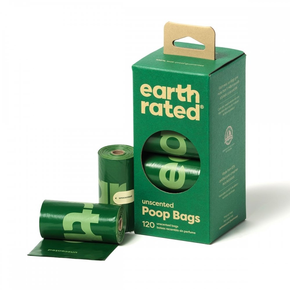 Earth Rated PCR Bajspåsar Oparfymerade (120 bags)