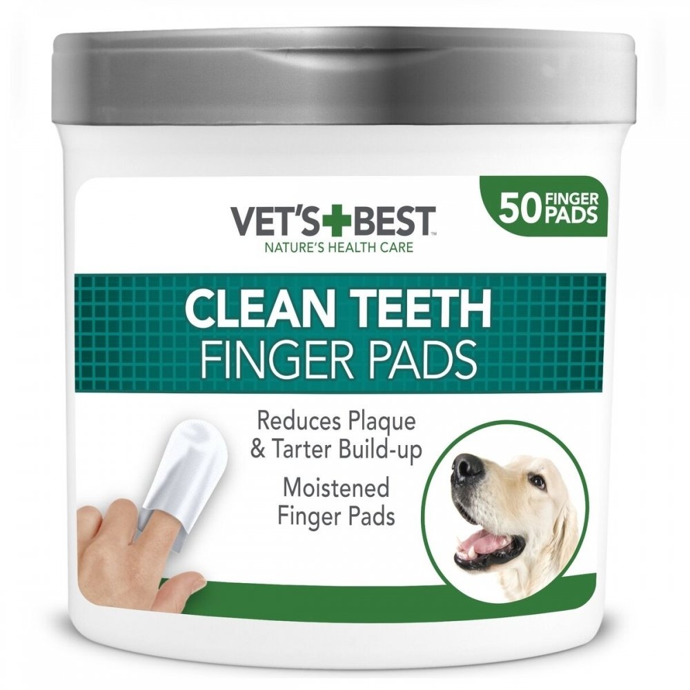 Produktfoto för Vet’s Best Clean Teeth Finger Pads 50-pack
