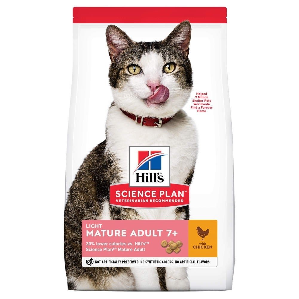 Hill's Science Plan Cat Mature Adult 7+ Light Chicken (15 kg)
