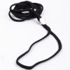 Show Dog Show Lead Platt med Clip, Svart